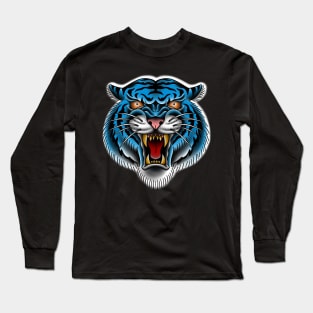 blue tiger Long Sleeve T-Shirt